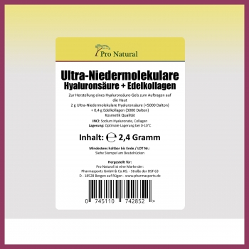 Pro Natural Hyaluronsäure + Edelkollagen