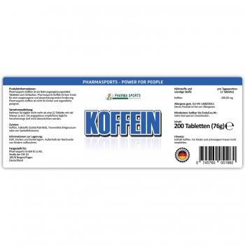 Pharmasports Koffein Tabletten