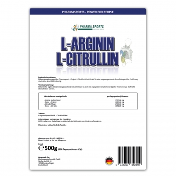 Pharmasports L-Arginin L-Citrullin Pulver