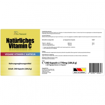 Pro Natural Natürliches Vitamin C