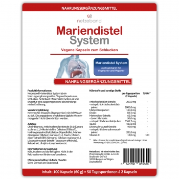 Netzeband Mariendistel System