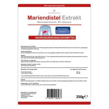 Netzeband Mariendistel Extrakt 250g