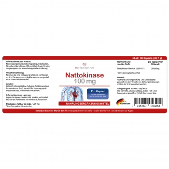 Netzeband Nattokinase 100mg