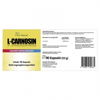 Pro Natural L-Carnosin Kapseln