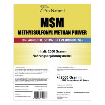 Pro Natural MSM Pulver