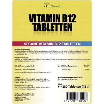 Pro Natural Vitamin B12