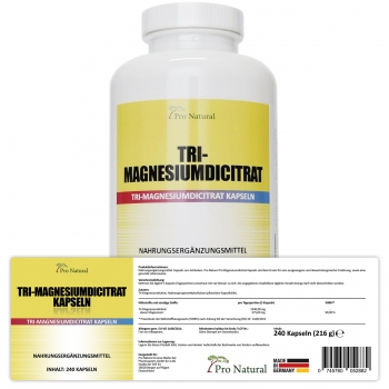 Pro Natural Tri-Magnesiumdicitrat Kapseln