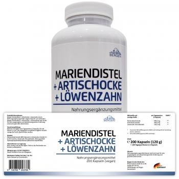 Bergen Mariendistel + Artischocke + Löwenzahn