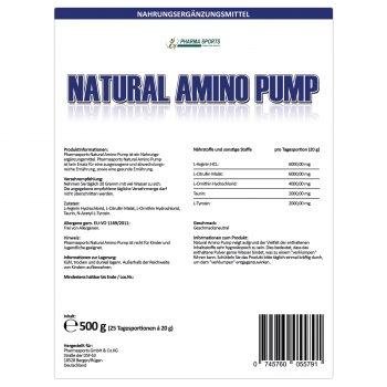 Pharmasports Natural Amino Pump