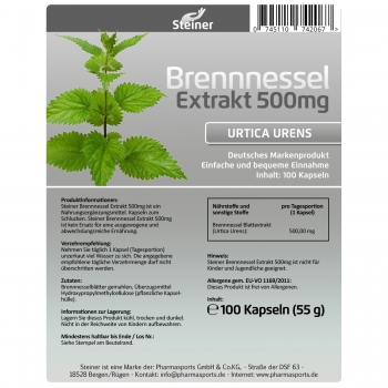 Steiner Brennnessel Extrakt 500mg