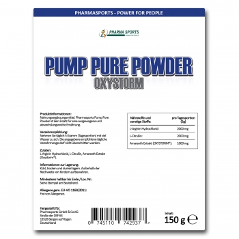 Pharmasports Pump Pure Powder