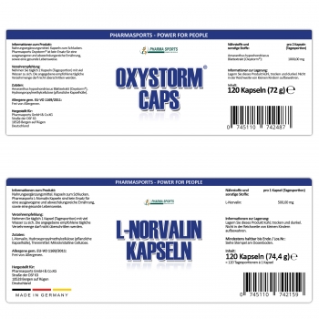 Pharmasports Oxystorm + Norvalin