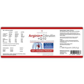 Netzeband Arginin + Citrullin + Q10