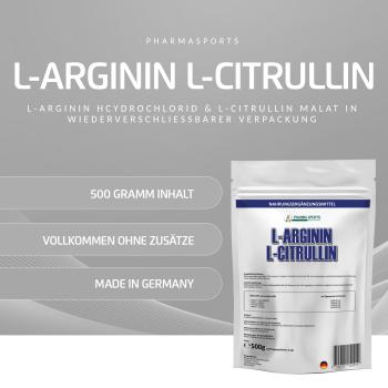 Pharmasports L-Arginin L-Citrullin Pulver